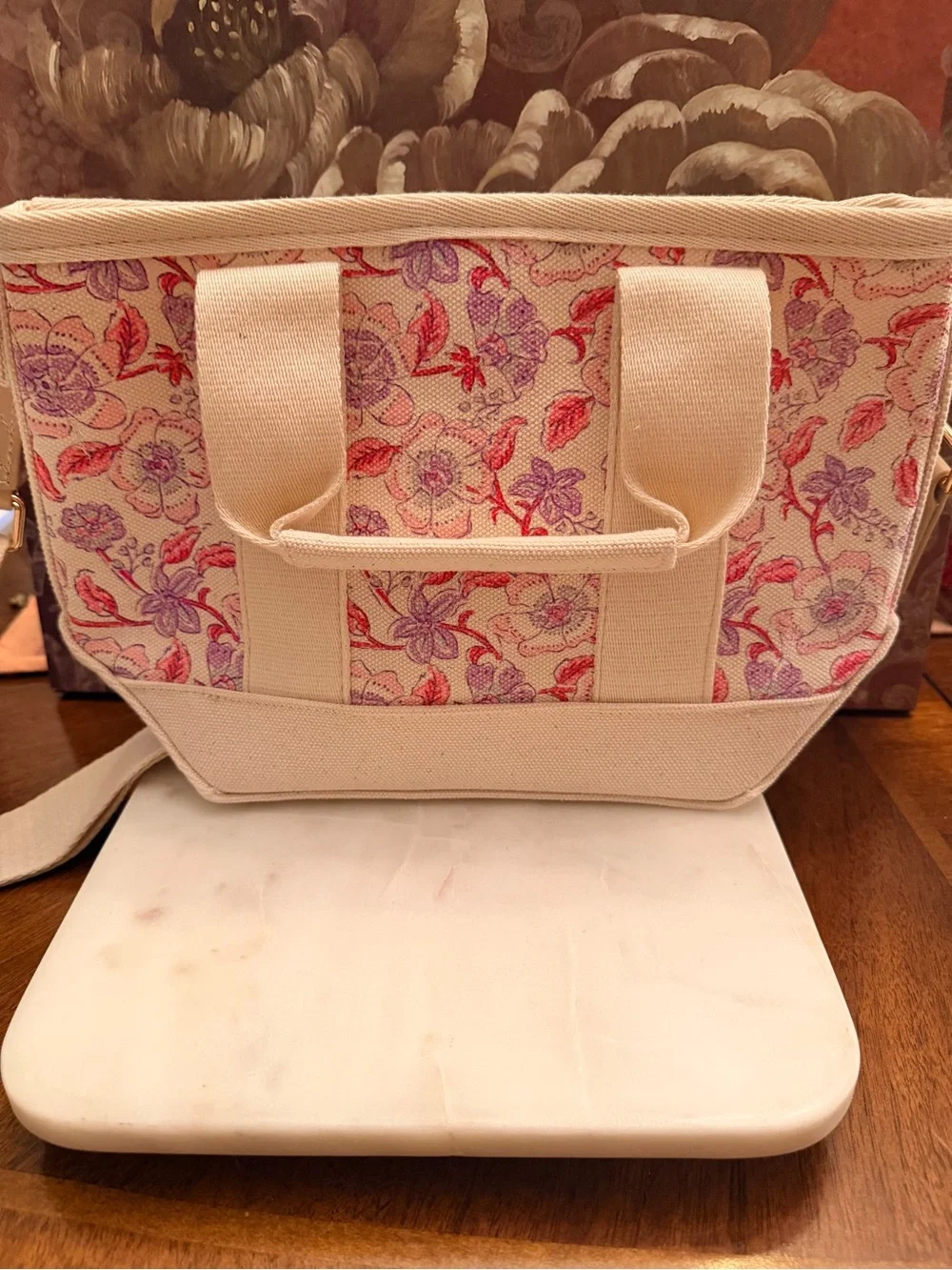Vineyard Vines Printed Heritage Mini Tote Frangipani Marsh Floral w/Strap (NWT)